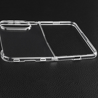 Coque de téléphone transparente en TPU pour iPhone Duo avec connecteur à charnière métallique – Vente en gros usine