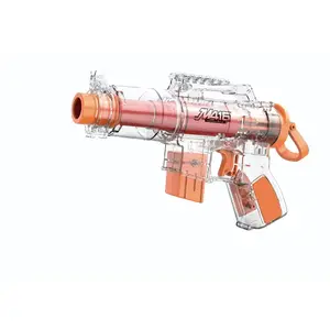 거품 총알 투명 쉘 총 아이들을위한 장난감 부드러운 총알 m416 uzi 실내 야외 선물 장난감 총