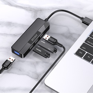 Adaptador Hub USB 4 en 1 Jokade, 1 Puerto USB 3.0 y 3 Puertos USB 2.0, Negro, JC009 K - Product Image 2