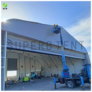 Carpa Excelente, Grande, Semipermanente, Tipo Hangar para Aviones, Carpa de PVC para Almacenamiento Industrial - Product Image 2