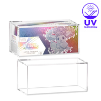 Rak Display Pelindung UV Casing Akrilik Magnetik SPC untuk Pokemon Prismatic, Kotak Penyimpanan Casing Akrilik SPC