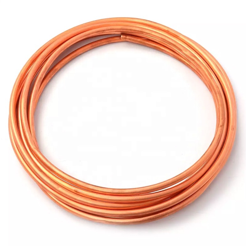 Бесшовная катушка для блинов ASTM B111 Sch40 C70600 C71500 медная трубка C10100 C10200 C11000 99.9% чистая медная трубка