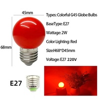 Fête colorée de décoration de Noël de vacances en plein air utilisée ampoules LED 1W E27 G45