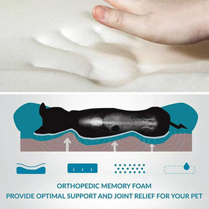 Cuccia Ortopedica Lavabile <span class=keywords><strong>per</strong></span> Cani con Cuscino Imbottito Morbido - Product Image 4