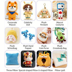 Peluche en gros personnalisée, poupée en peluche douce, fabrication OEM ODM, fourniture d'usine, anti-stress, doublure en maille brodée - Product Image 4