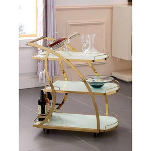 <span class=keywords><strong>Carrello</strong></span> Portabevande Rimovibile DONGZHAOWEI per Sale Banchetti, Matrimoni ed Eventi, in Acciaio Inox, Nero e Bianco TP-RC07 - Product Image 2