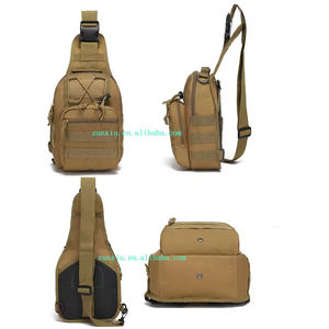 Sac de poitrine tactique compact en nylon imperméable avec fermeture éclair, système Molle, camouflage, pour voyage et sport - Product Image 2