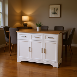 Credenza Buffet in Legno, Mobile Tradizionale per Stoccaggio, Arredamento per Sala da Pranzo - Product Image 2