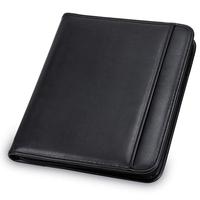 Carpeta Portadocumentos A4 de Cuero PU Personalizada, con Cierre de Cremallera, Impresión UV Digital, Marca OEM, Modelo SKN-FF-0934, Hecho en China