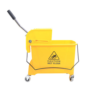 بسعر الجملة مجموعة مسطحة بلاستيكية صفراء مستديرة من المورد مع Wringer - Product Image 2