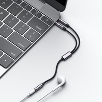 YAU29 pour la vente en gros – Répartiteur de port 4 pôles en alliage d'aluminium tressé de haute qualité 3,5 mm, prise pour écouteurs et microphone, haut-parleur 15 cm