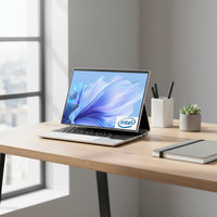 Laptop Baru Layar Sentuh IPS 14-Inci Intel N95 RAM 16GB DDR4 SSD 512GB+1TB Windows 11 Colokan US/EU Untuk Bisnis dan Penggunaan Rumah