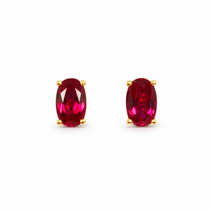 ต่างหูเงินแท้ 925 ชุบทอง 18K ประดับพลอยสังเคราะห์หลากสี ดีไซน์ทันสมัยจาก UM Jewelry เหมาะสำหรับงานแต่งงานและเป็นของขวัญ - Product Image 3