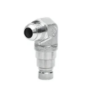 1/2'' jic hose fittings with 34JIC male thread 90 degree elbow 7246795 quick coupler for backhoe