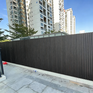 Panneau mural rainuré en WPC imperméable pour extérieur, panneau de bardage, revêtement extérieur, composite bois-<span class=keywords><strong>plastique</strong></span>, grille pour décoration extérieure - Product Image 1