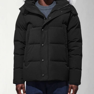 Giacca Parka da <span class=keywords><strong>Uomo</strong></span> Nera Personalizzata di Ottima Qualità all'Ingrosso, Giubbotto Invernale Spesso in Piuma d'Anatra <span class=keywords><strong>con</strong></span> <span class=keywords><strong>Collo</strong></span> in <span class=keywords><strong>Pelliccia</strong></span> - Product Image 5
