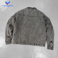Veste en jean en coton YSJY en gros, coupe-vent personnalisé pour homme, veste en jean rembourrée pour homme