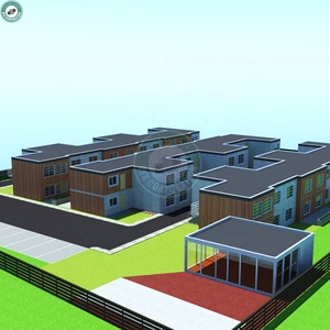 A due Piani Waterfront Townhouse Ville Abitazione Modulare Staccabile Contenitore Duplex Costruzione di Appartamento - Product Image 5