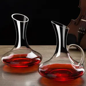 Decantador de vino de lujo clásico de alta calidad, juego de cristal, Accesorios de Vino personalizados, decantador de vino de vidrio