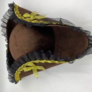 Disfraz de <span class=keywords><strong>Pirata</strong></span> para <span class=keywords><strong>Mujer</strong></span> Color Marrón Caribeño con Sombrero Tricornio MH-0943 Hecho de Poliéster para Fiestas al Aire Libre - Product Image 3