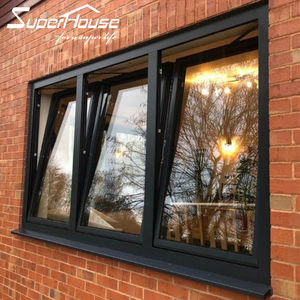 Architecture européenne systèmes <span class=keywords><strong>de</strong></span> fenestration <span class=keywords><strong>de</strong></span> maison en briques rouges joint d'angle aluminium verre inclinaison fenêtre tournante <span class=keywords><strong>baie</strong></span> murale - Product Image 1
