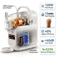 Máquina para Hacer Granizados de 1.5L, 7 en 1, Máquina para Hacer Helados Suaves, Máquina para Hacer Bebidas Congeladas para el Hogar, Cocina, Bar, Fiestas