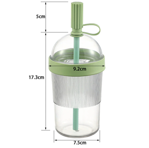 Nuova Tazza con Cannuccia Portatile per Esterni, Bottiglia d'<span class=keywords><strong>Acqua</strong></span> per Caffè e Tè al Latte - Product Image 4
