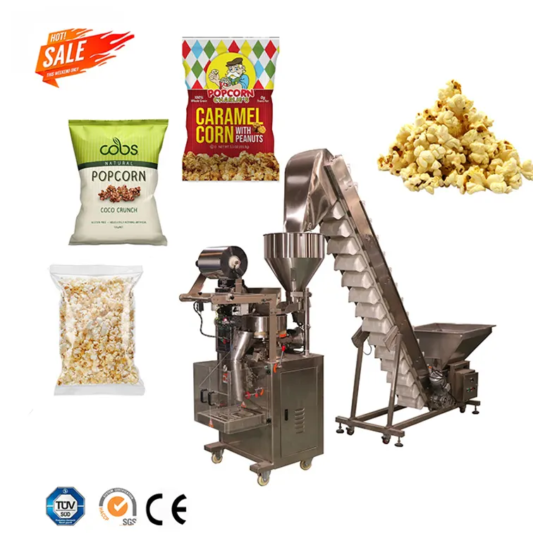 Easy To Operate Automatic Popcorn /Seeds/ Peanuts/ Beans/Chickpeas/Nuts / Dry Fruit / Snacks Food Sachet Packing Machine Price