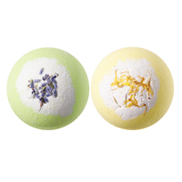 Bombes de bain parfumées KORMESIC Private Label 50g à la calendula et à la menthe, boules de sel de bain fleuries, parfum luxueux, multi-mousse, hydratantes