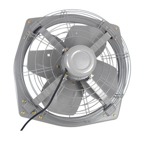 Ventilatore assiale industriale ad alta potenza da <span class=keywords><strong>80W</strong></span> con pale in ferro e rame per ventilazione in aziende agricole e ristoranti, alimentazione elettrica - Product Image 3