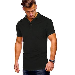 Camisa de Verano para Hombre, Estilo Casual de Negocios, con Solapa Estampada, Manga Corta, Bordada, Tejida, Antiarrugas - Product Image 4