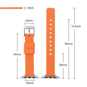 <span class=keywords><strong>Precio</strong></span> de fábrica 38mm 40mm 42mm 44mm correas de reloj 14mm nuevas correas de reloj de silicona deportiva suave para <span class=keywords><strong>Apple</strong></span> <span class=keywords><strong>Watch</strong></span> - Product Image 5