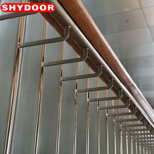 SHYDOOR Garde-corps d'escalier intérieur personnalisés en <span class=keywords><strong>acier</strong></span> inoxydable 304, tubes sur mesure pour projets d'ingénierie de métro et de construction de parcs, style moderne - Product Image 4