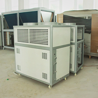 Refroidisseur industriel à air personnalisé haute puissance avec deux ventilateurs axiaux montés en hauteur pour grands équipements de soudage