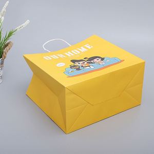 ถุงกระดาษพิมพ์ลายตามสั่งสำหรับร้านค้า ของขวัญ บูติก บรรจุภัณฑ์ สีดำ ขาว น้ำตาล ถุงกระดาษคราฟท์แบบนำกลับบ้าน พร้อมโลโก้ สำหรับร้านอาหารฟาสต์ฟู้ด - Product Image 2