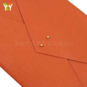 Bolsa para documentos de reuniones A4, maletín estilo coreano, bolsa de almacenamiento para tabletas de cuero PU, bolsa tipo sobre, cartera. - Product Image 3