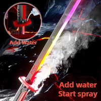 Épée lumineuse de science-fiction, accessoire LED, épée à vaporisation de brume, cosplay pour enfants et adultes, jeu de rôle, cadeau d'Halloween