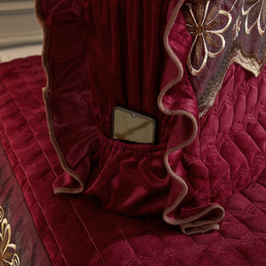 Europäischer Palast Stil Burgund Prince 4PCS Tröster Quilt Bettlaken Abdeckung - Product Image 6