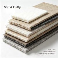 Ouate en fibres courtes de polyester à haute chaleur, sans colle, creuse, conjuguée, antistatique, recyclable pour le rembourrage de canapés, coussins et matelas