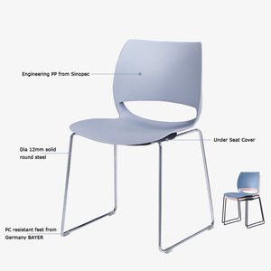 Mobilier commercial restaurant chaises de salle à manger moderne en plastique table à manger de <span class=keywords><strong>mariage</strong></span> chaise salle d'attente bureau chaises visiteurs - Product Image 6