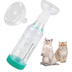Strumento Professionale Veterinario per Inalazione di Animali Domestici, Camera Aerosol per il Trattamento di <span class=keywords><strong>Asma</strong></span> e Malattie Respiratorie nei Gatti e nei Cani - Product Image 1
