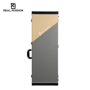 Aurora Real Mission Professionnel Coloré PU Cuir Bois <span class=keywords><strong>Telecaster</strong></span> <span class=keywords><strong>Guitare</strong></span> Cas Personnalisé <span class=keywords><strong>Guitare</strong></span> Électrique Sac Instrument Cas - Product Image 5