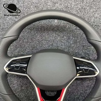Volant en cuir vintage amélioré, adapté aux Volkswagen MK5 MK6 GTI GTD R Golf7 7R MK7 MK7.5 Passat Polo GTI CC Tiguan