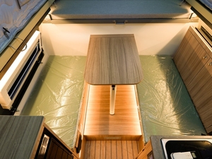 <span class=keywords><strong>Caravana</strong></span> Mini Moderna Ligera con Luz LED, Puerta Trasera Deslizable de Aluminio para Acampar al Aire Libre, Fácil Instalación, Camper para Camioneta - Product Image 6