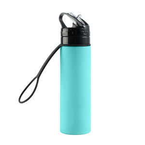 Gobelet pliable créatif pour le camping en plein air, résistant aux hautes températures, de qualité alimentaire, bouteille d'eau de sport en silicone pliable - Product Image 5