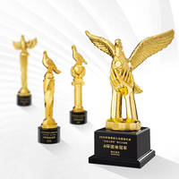 Trofeo Escolar de Metal Ecológico con Grabado, Estilo Deportivo, Chapado en Oro, Duradero y Pulido, Personalizado, Premio Peace Bird para Concursos de Baile