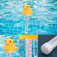 Anpassbares Digitales Plastik-Entenform Schwimmendes Badethermometer für Pools