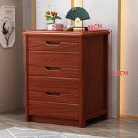 Commode en bois massif sur mesure pour chambre à coucher avec tiroirs