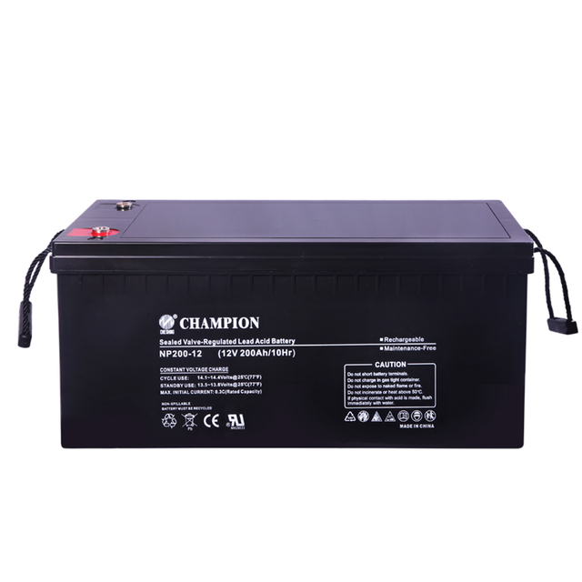 Champion Deep Cycle Lead Acid Battery 12V200Ah AGM Storage Battery for Solar Energy System Inverter UPS, EPS