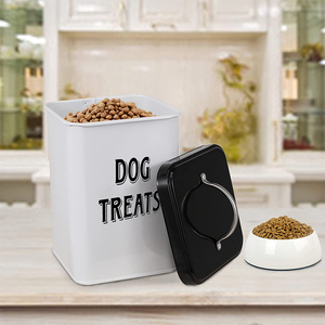 Kim Loại Con Chó Điều Trị <span class=keywords><strong>Container</strong></span> Có Nắp Đậy Con Chó Thực Phẩm Lưu Trữ Điều Trị Lọ Kín Pet Dog Thực Phẩm Lưu Trữ <span class=keywords><strong>Container</strong></span> Cho Nhà Bếp Truy Cập - Product Image 1